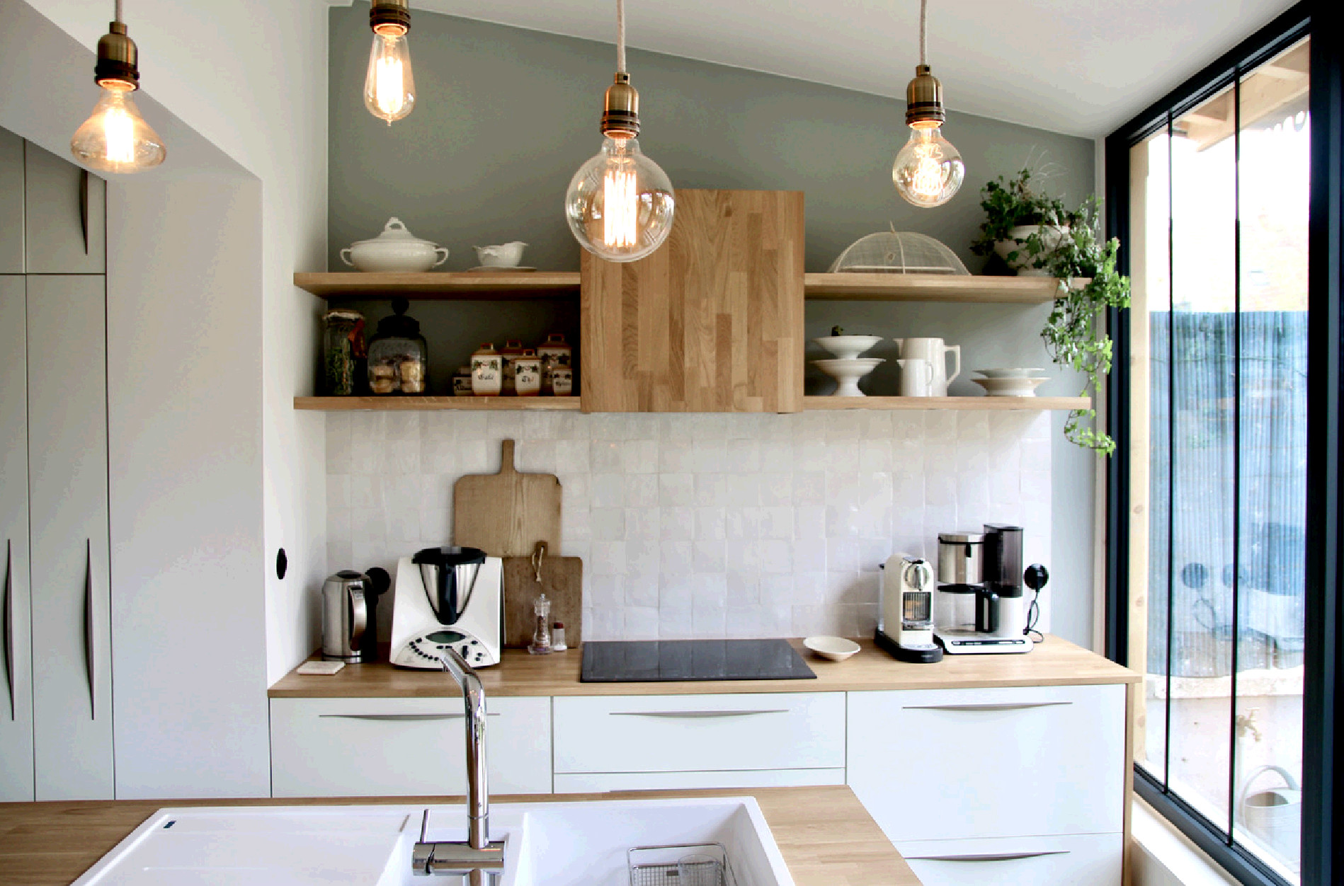 Julie Drevet Architecte d'intérieur Designer : DIJON - EXTENSION D'UNE MAISON POUR UNE AMBIANCE DEDANS / DEHORS