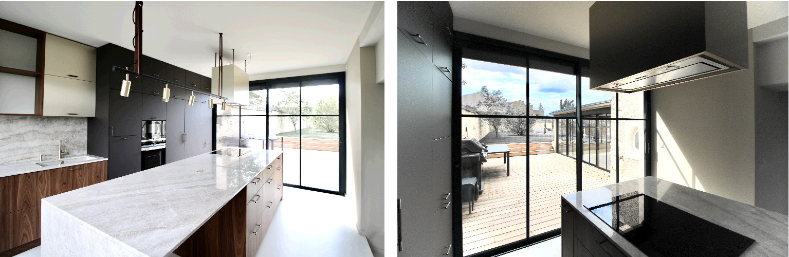 Julie Drevet Architecte d'intérieur Designer : FAUVERNEY  - RÉNOVATION D'UNE MAISON ANCIENNE ET DE SA VÉRANDA